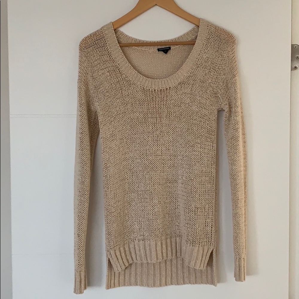 Club Monaco golden knit sweater